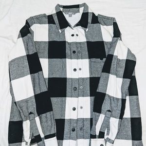 Uniqlo fleeced lined flannel shirt